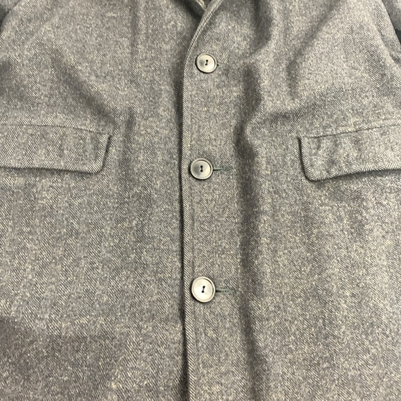 Vintage Woolrich Long Wool Winter Pea Coat Dark gray Size Men’s 42 Button up - Picture 8 of 15
